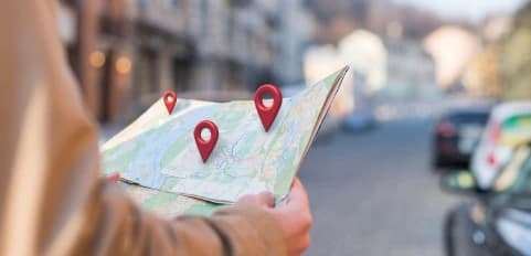 Strategic global location and connectivity map Strategic global location and connectivity map